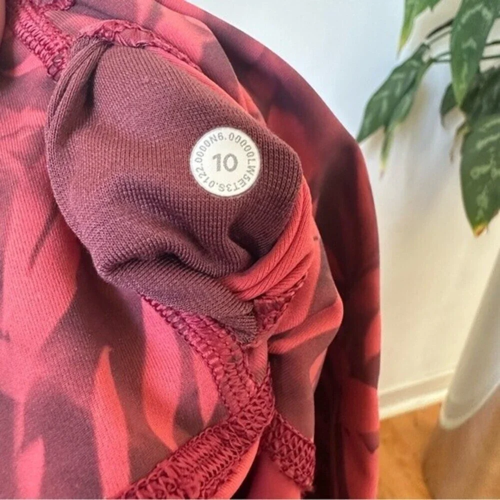 Lululemon Wunder Under High Rise 25 Luxtreme Red Leggings Size 10 - Picture 7 of 7